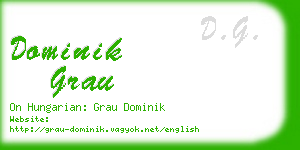 dominik grau business card